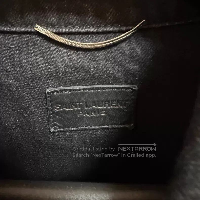 Saint Laurent Paris Saint Laurent Paris Black Washed Distressed Stencil Denim Size US L / EU 52-54 / 3 - 3 Thumbnail