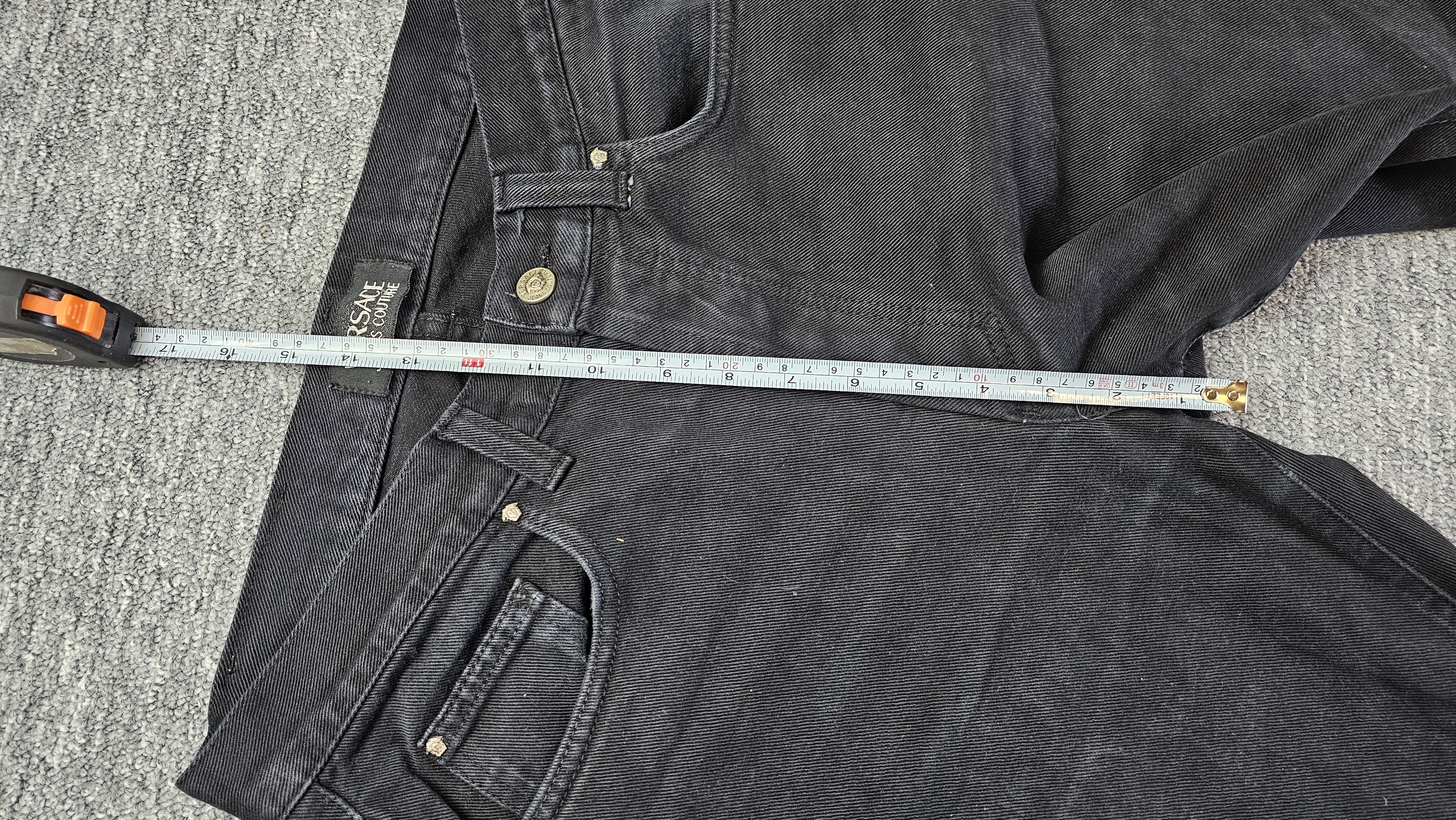 Versace Jeans Couture Versace Jeans Couture 90s Black Straight Denim Medusa 35 Size US 35 - 17 Thumbnail