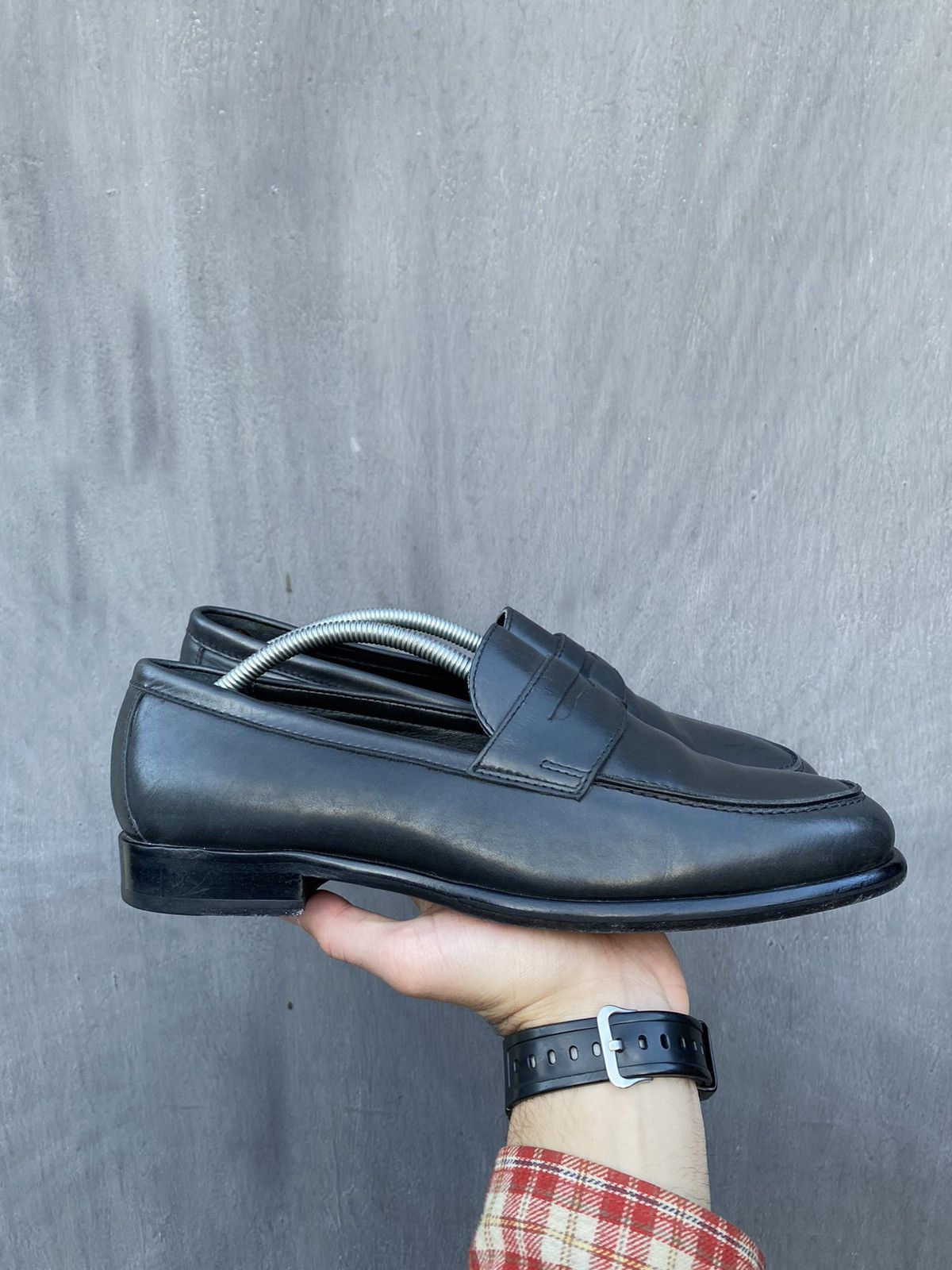 Officine Generale Officine Generale Black leather loafers size 43 Size US 9.5 / EU 42-43 - 2 Thumbnail