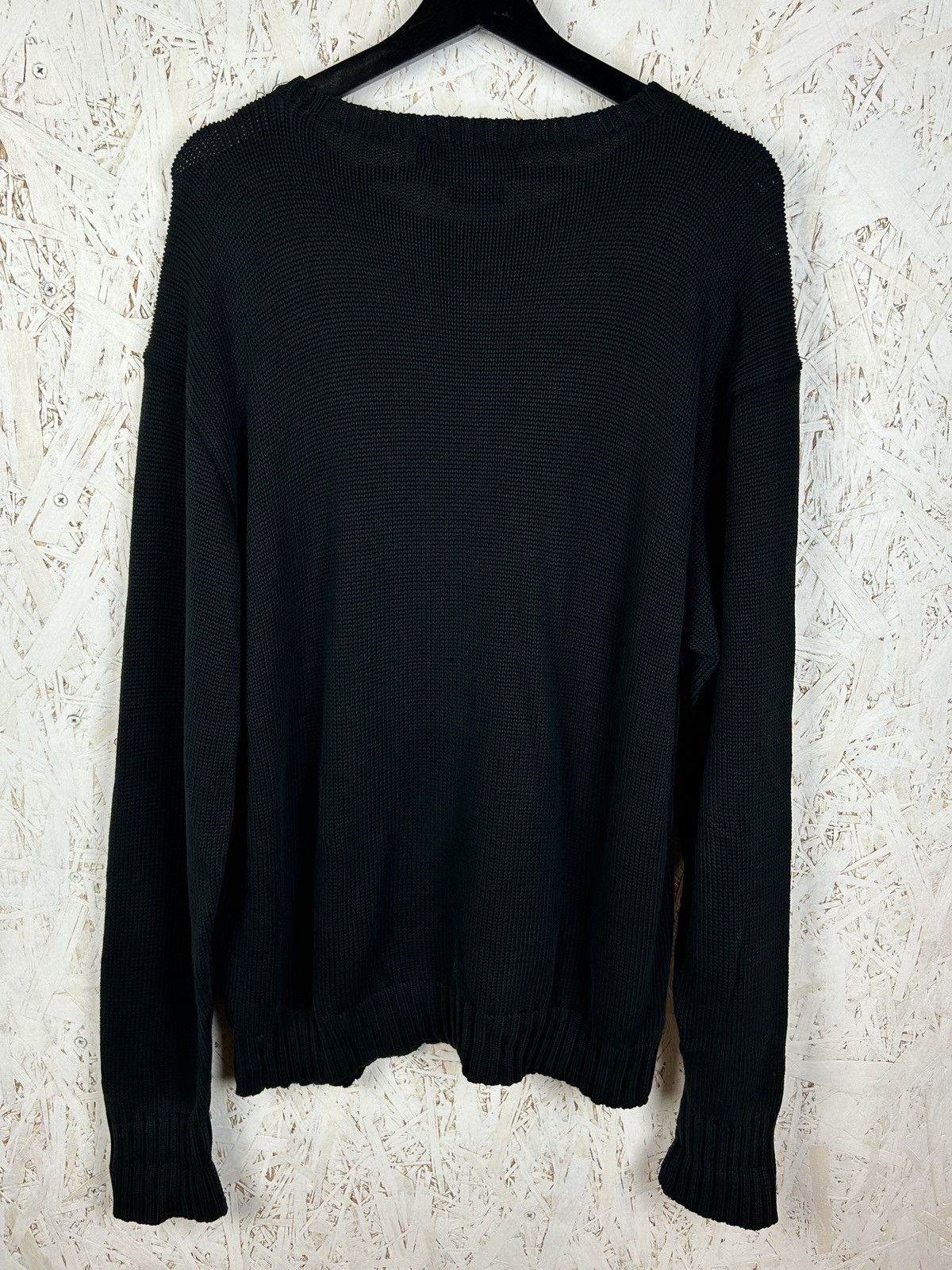Polo Ralph Lauren Polo By Ralph Lauren Black Cotton Heavy Sweater Red Pony XL Size US XL / EU 56 / 4 - 5 Thumbnail