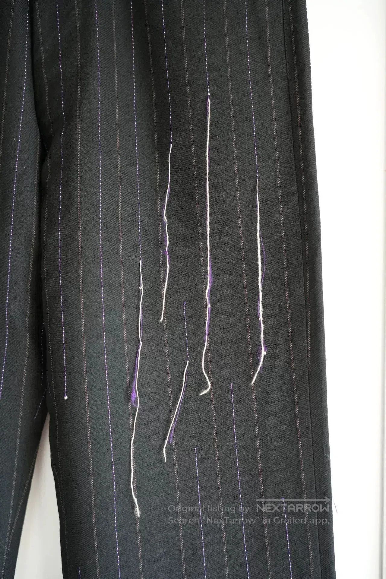 Yohji Yamamoto Yohji Yamamoto Striped Wool Trousers. Size US 40 / EU 56 - 5 Thumbnail