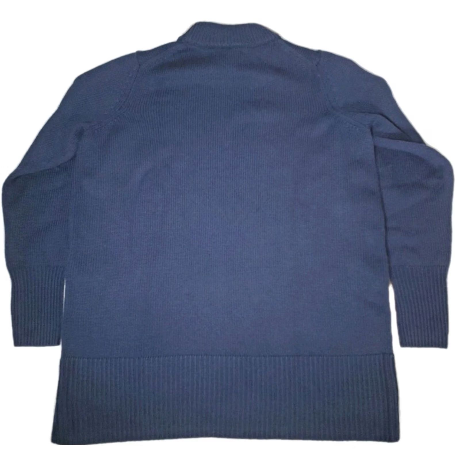 Vintage Tuckernuck Wool Bexley Crew Sweatert Women XS Navy Long Sleeve Gold Buttons Crew Neck Pullover 100% Wool NWT Vintage: No Size XS / US 0-2 / IT 36-38 - 2 Thumbnail