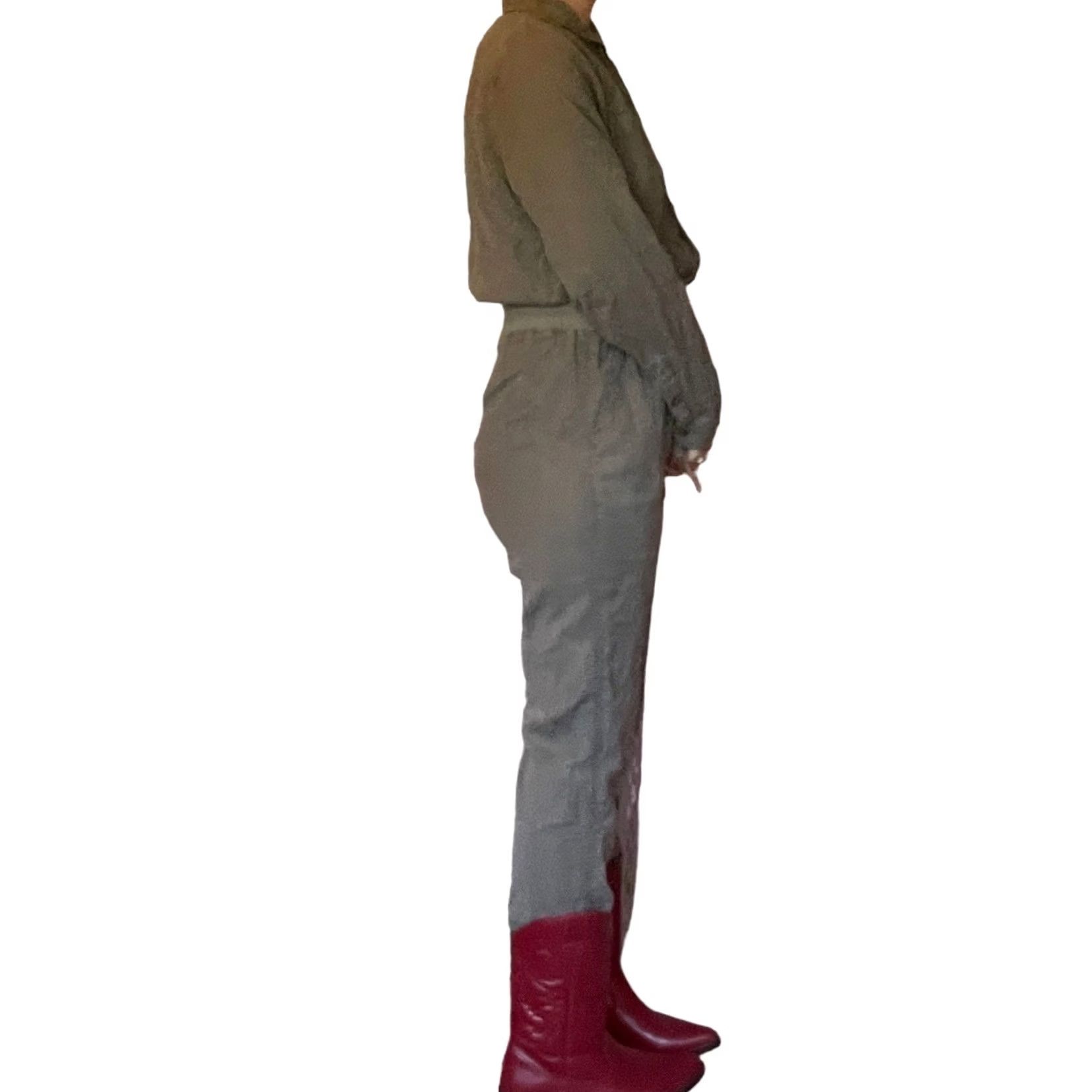 Faherty Faherty Arlie Day Jumpsuit Medium Surplus Green Long Sleeve Size M / US 6-8 / IT 42-44 - 3 Thumbnail