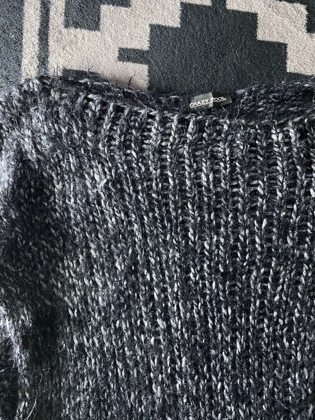 If Six Was Nine × Japanese Brand × Le Grande Bleu (L.G.B.) Vintage fuzzy mohair crazy wool Size US M / EU 48-50 / 2 - 2 Thumbnail