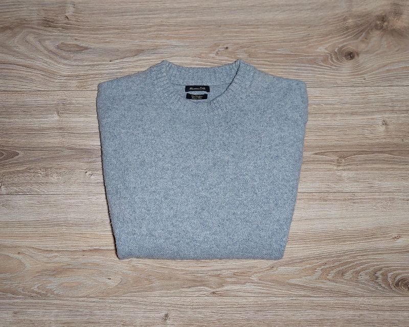 Massimo Dutti 95% wool 5% cashmere sweater jumper gray luxury Size L / US 10 / IT 46 - 2 Thumbnail