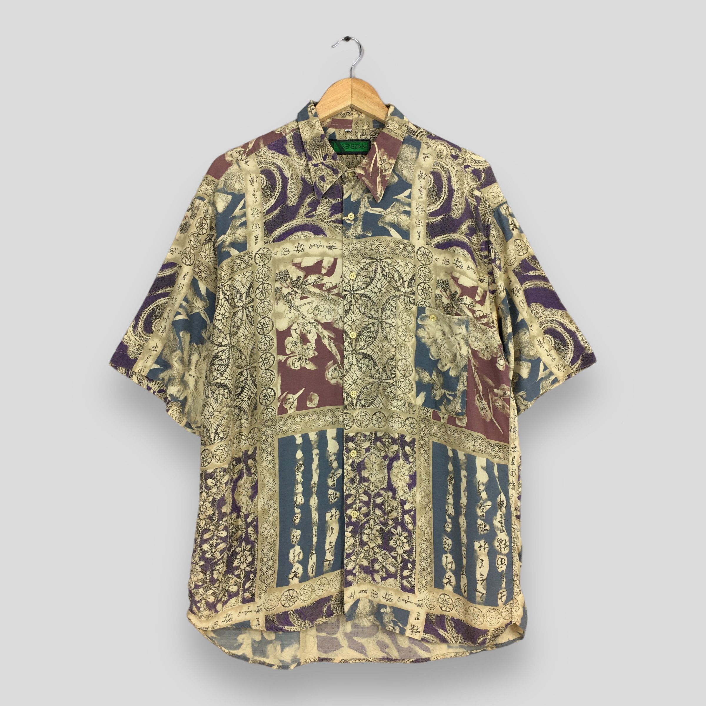 Art Comes First Vintage Psychedelic Hawaiian Aloha Surf Wear Shirt Large Size US L / EU 52-54 / 3 - 1 Thumbnail
