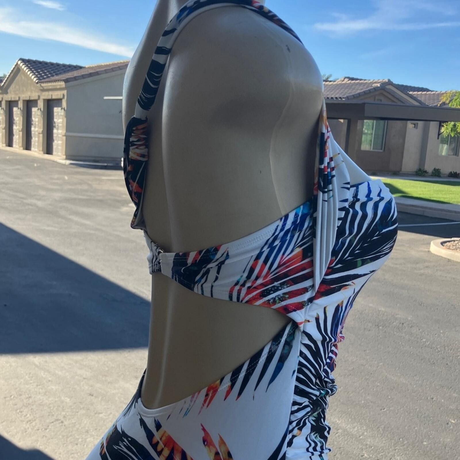 Other RACHEL Rachel Roy Tropical Print Halter One-Piece Swimsuit Size ONE SIZE - 5 Thumbnail