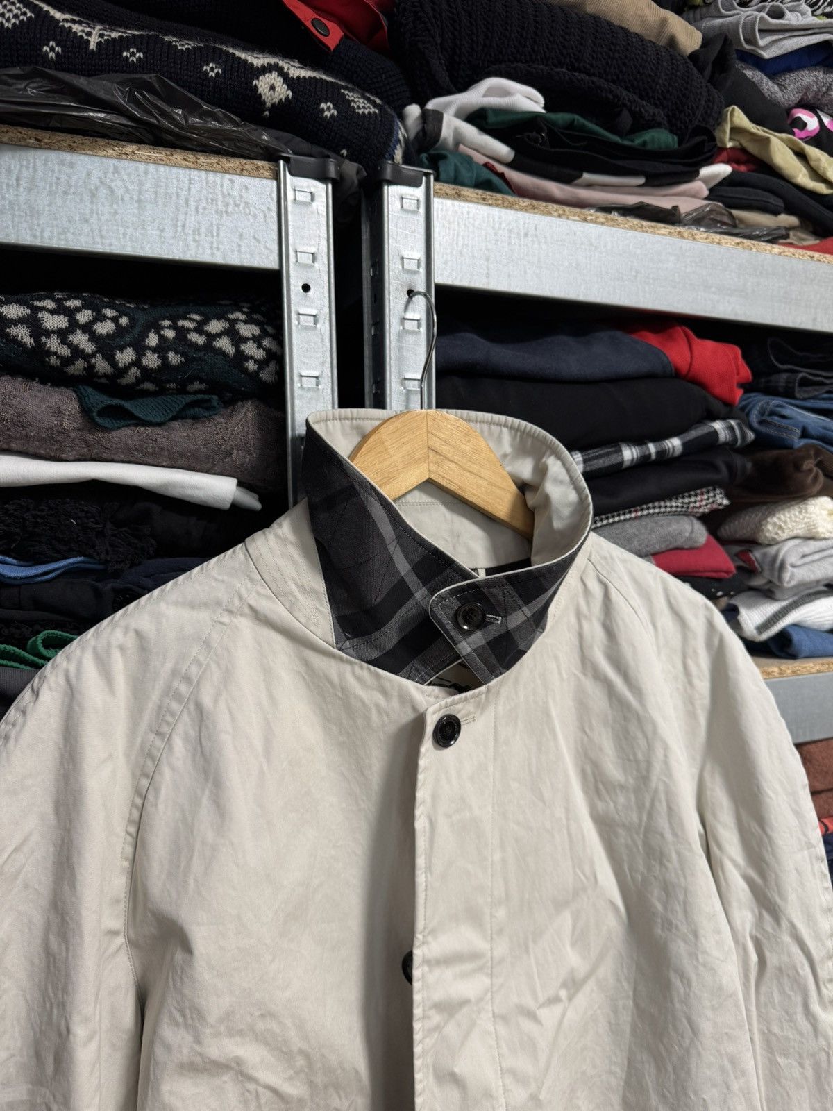 Burberry Burberry London Mens Trench Button Up Coat Sz 56 Nova Check Size US XL / EU 56 / 4 - 3 Thumbnail