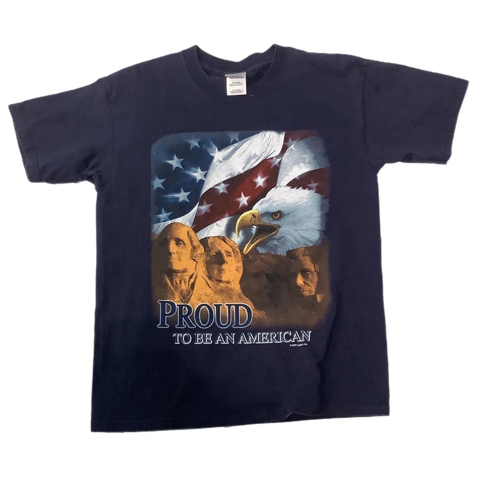 Gildan Vintage 2001 “Proud to be American” t-shirt Size US XL / EU 56 / 4 - 1 Thumbnail