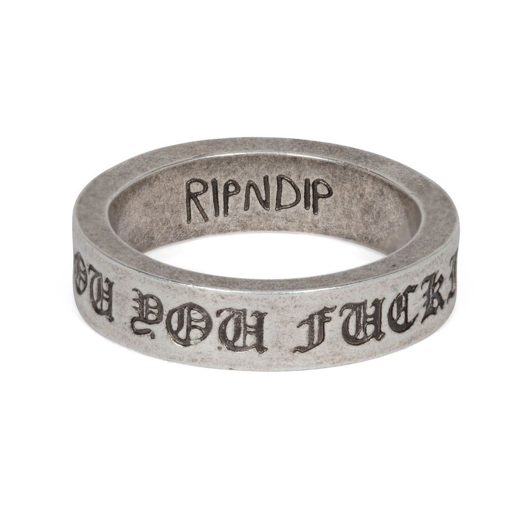 RIPNDIP RIPNDIP FUCKIN FUCK RING (SILVER) Size ONE SIZE - 2 Thumbnail