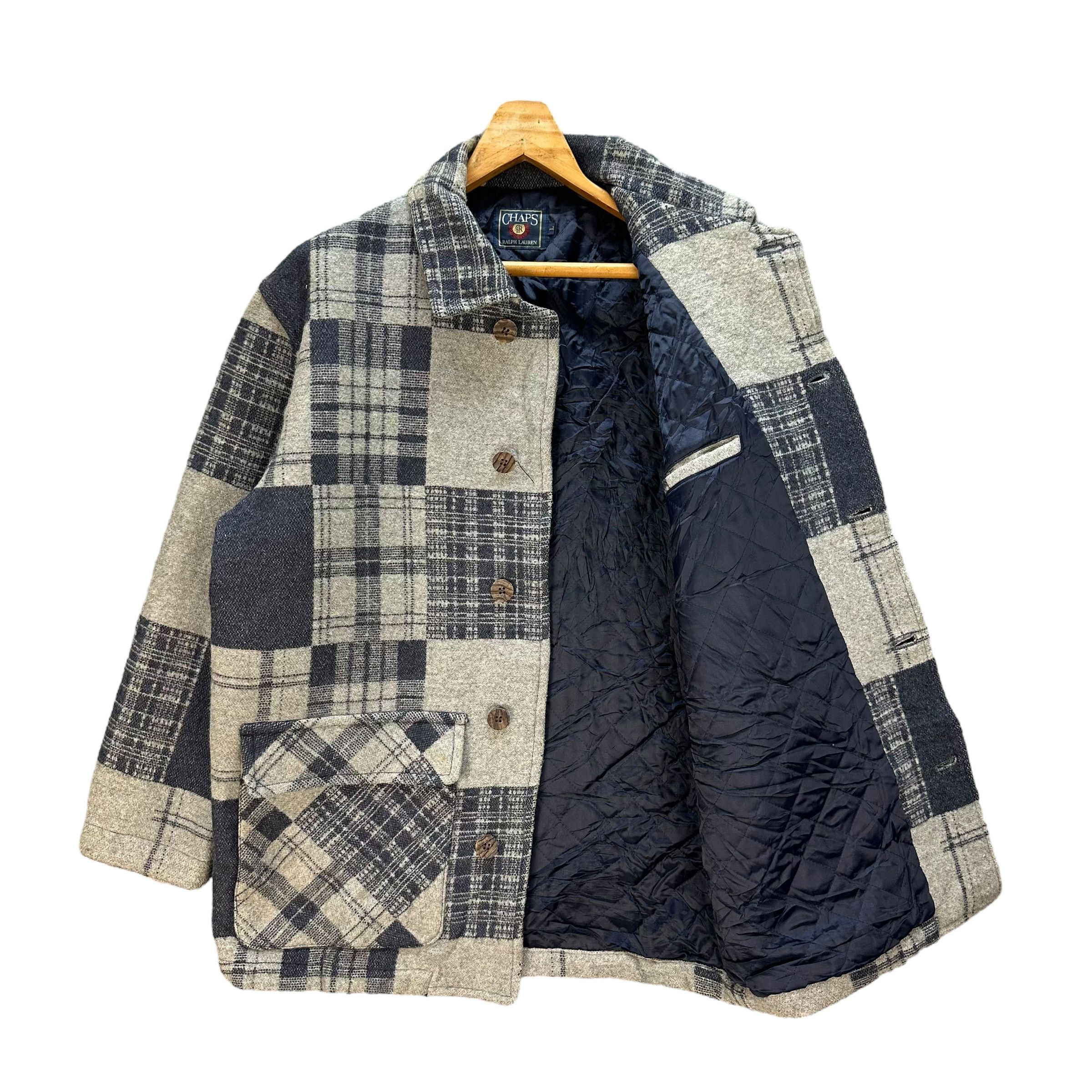 Chaps Ralph Lauren 80's CHAPS RALPH LAUREN Checked Wool Jacket #A57-1303 Size US L / EU 52-54 / 3 - 6 Thumbnail