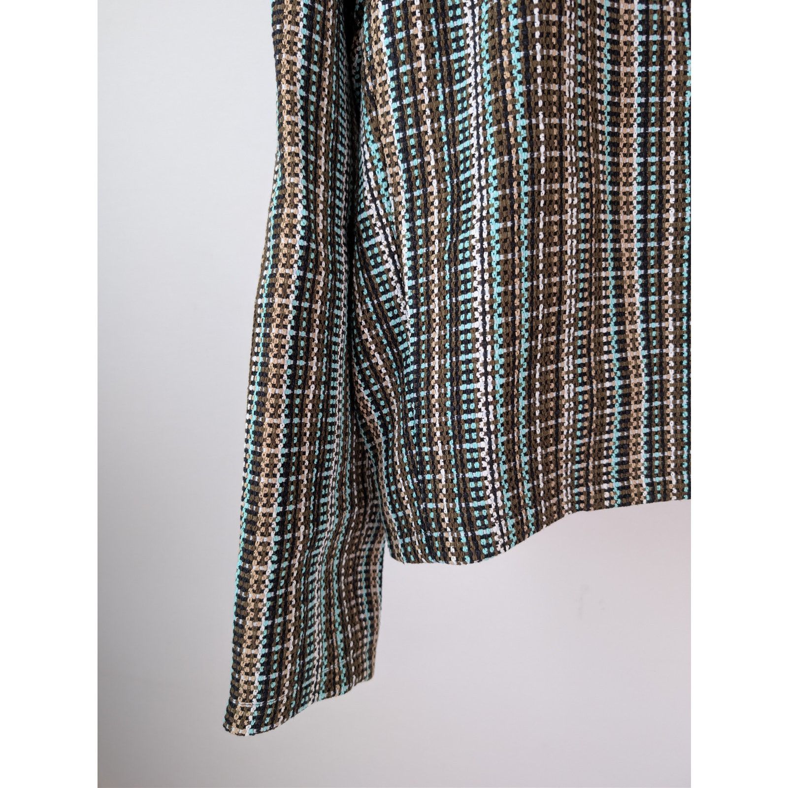 Bottega Veneta o1rshd1 Multicoloured Cotton Check Blouson Jacket in Black Size US M / EU 48-50 / 2 - 6 Thumbnail