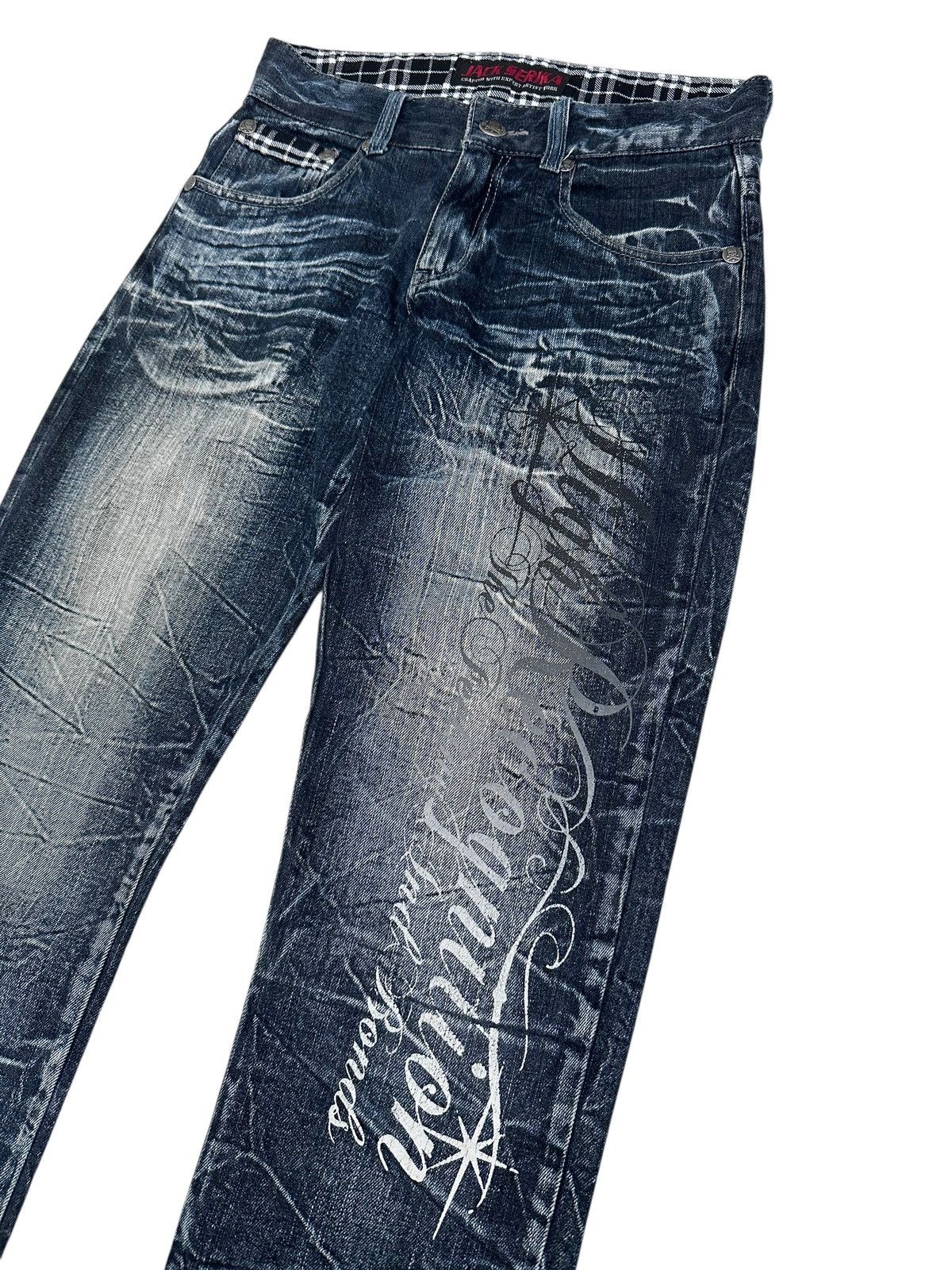 Japanese Brand "Poem" Jack Serika Mudwash Rusty Denim Pants Size US 30 / EU 46 - 2 Thumbnail