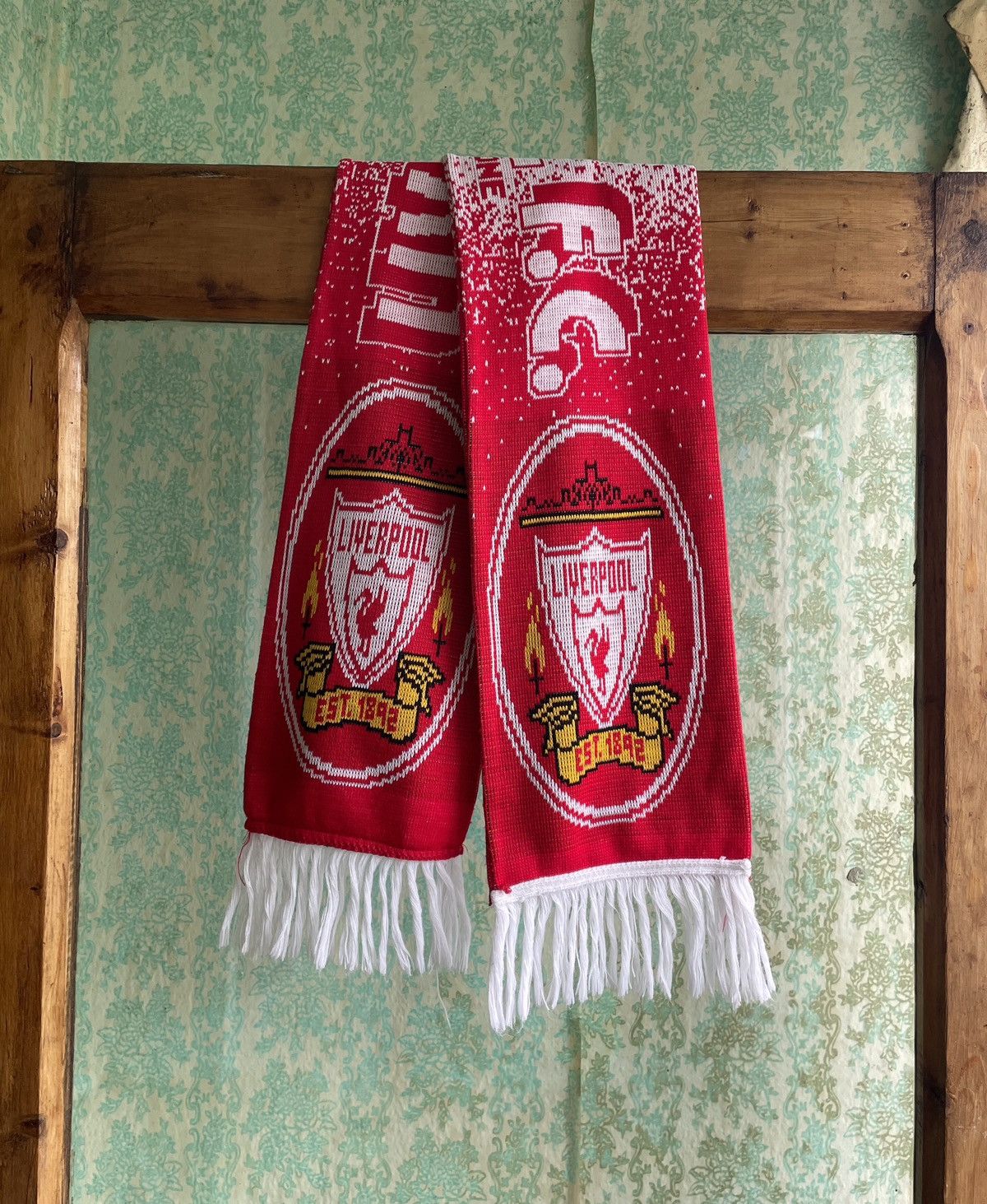 Vintage Liverpool F.C Anfield You’ll Never Walk Alone football scarf Size ONE SIZE - 1 Thumbnail