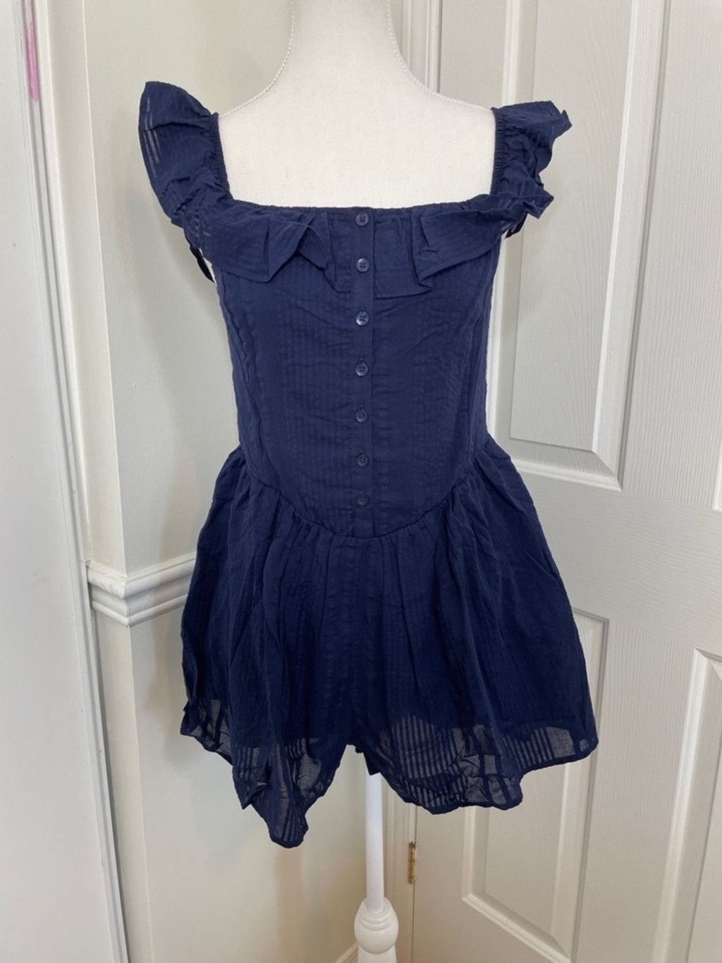 American Eagle Outfitters NWT Aerie Off The Shoulder Romper M Size 27" / US 4 / IT 40 - 3 Thumbnail
