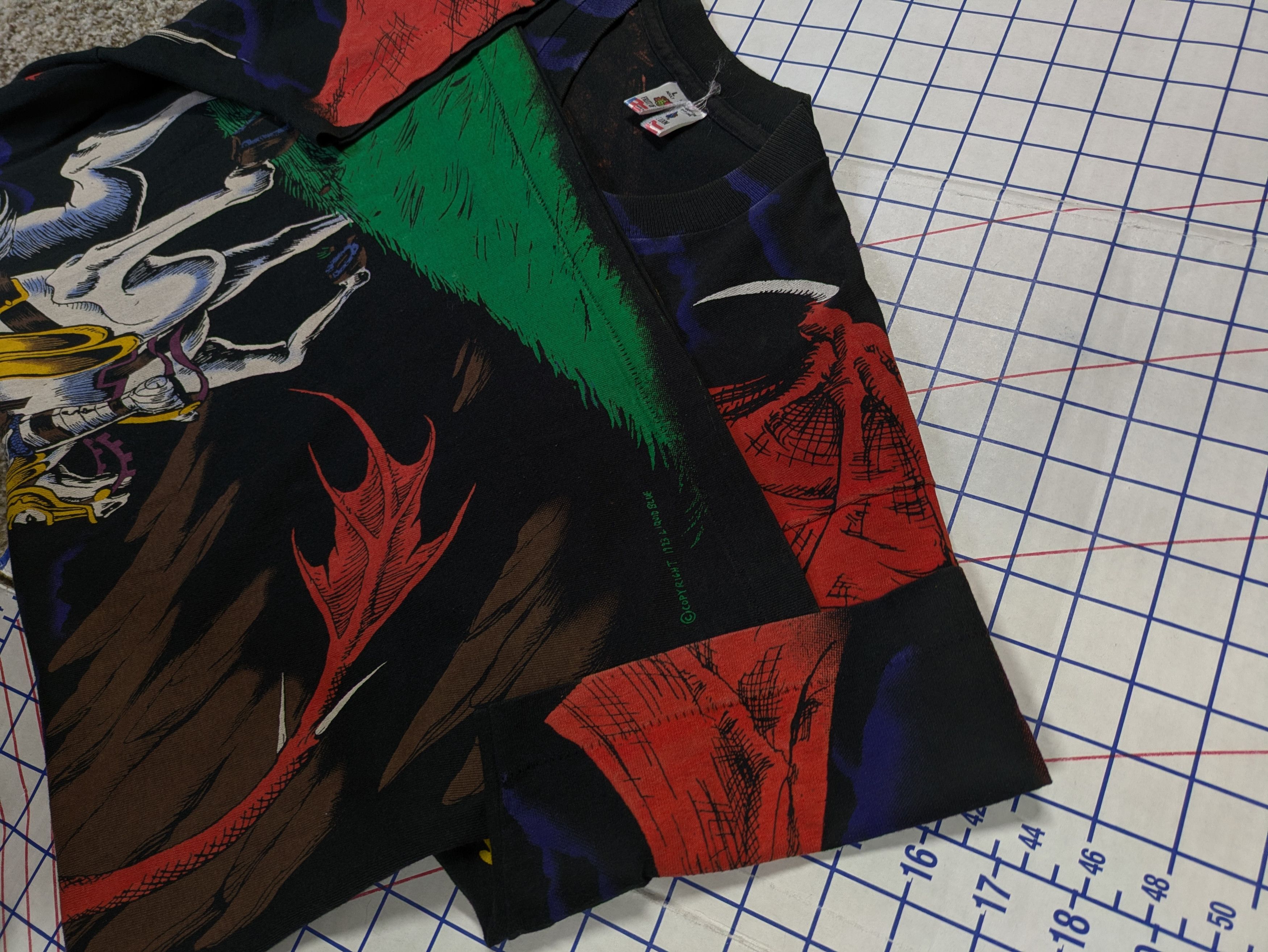 Liquid Blue Liquid Blue Dragon Vs Knight AOP Vintage Single Stitch Tee Size US L / EU 52-54 / 3 - 6 Thumbnail