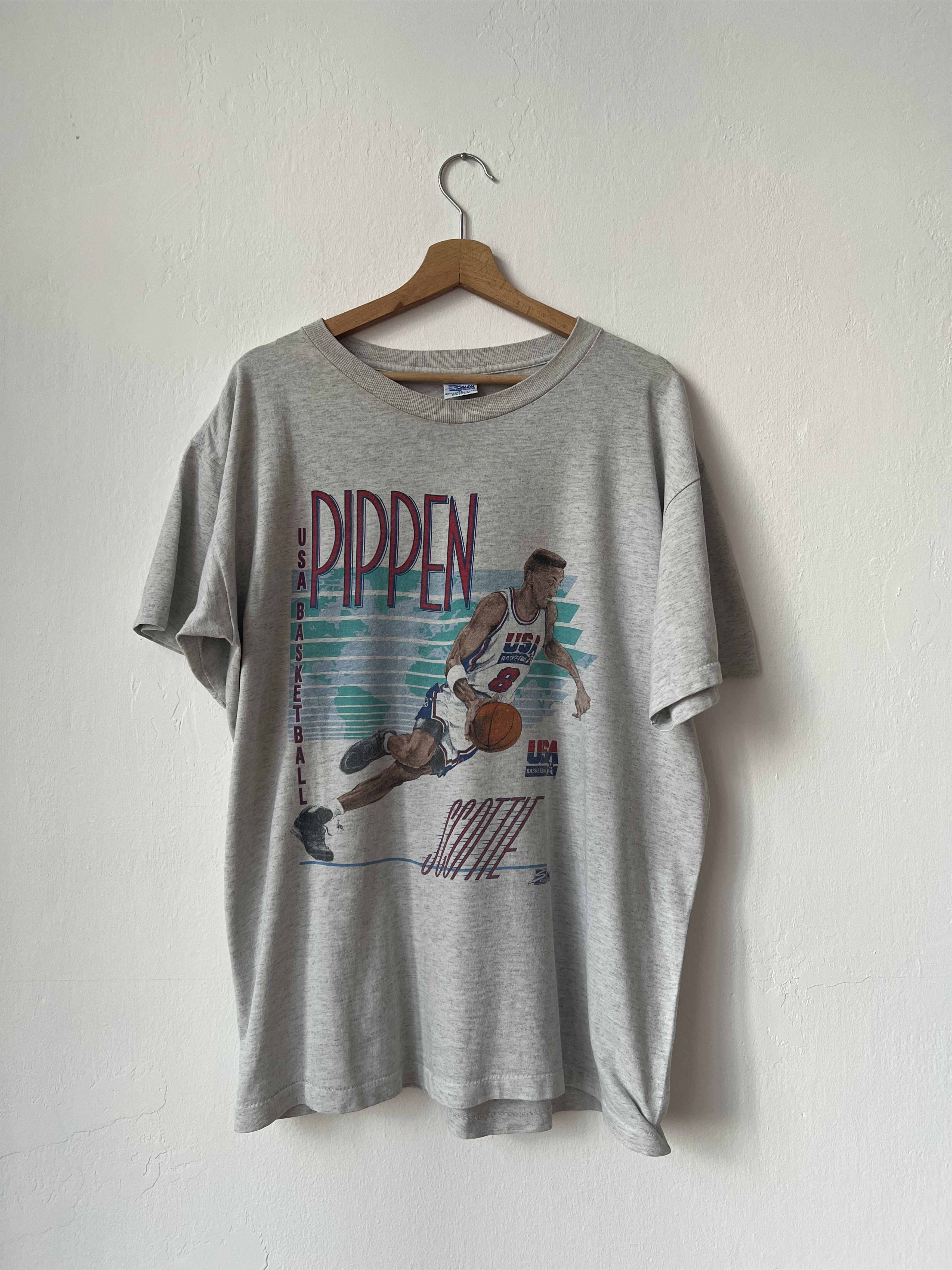 Salem Sportswear Vintage 1991 Salem Sportswear Scottie Pippen Bulls Era Size US XL / EU 56 / 4 - 7 Thumbnail