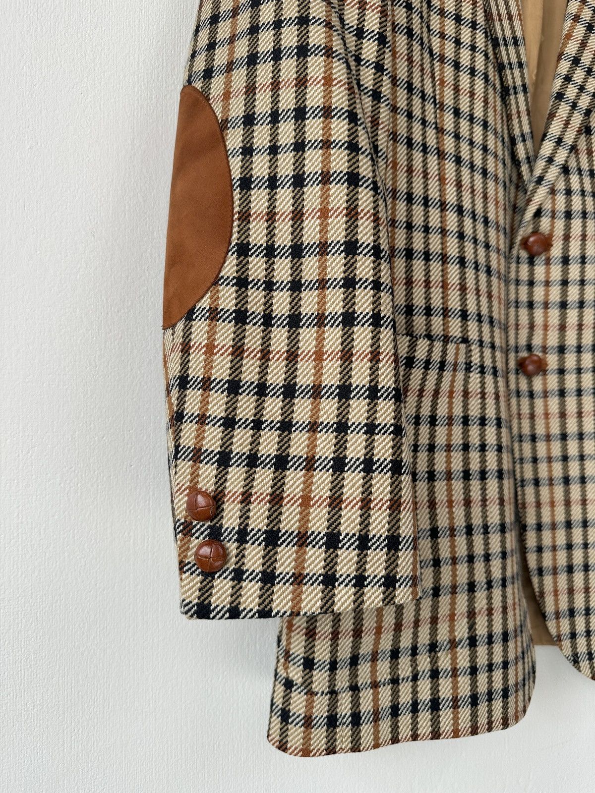 DAKS DAKS London Signature Wool Blazer Jacket Check Made in UK Size 40R - 14 Thumbnail