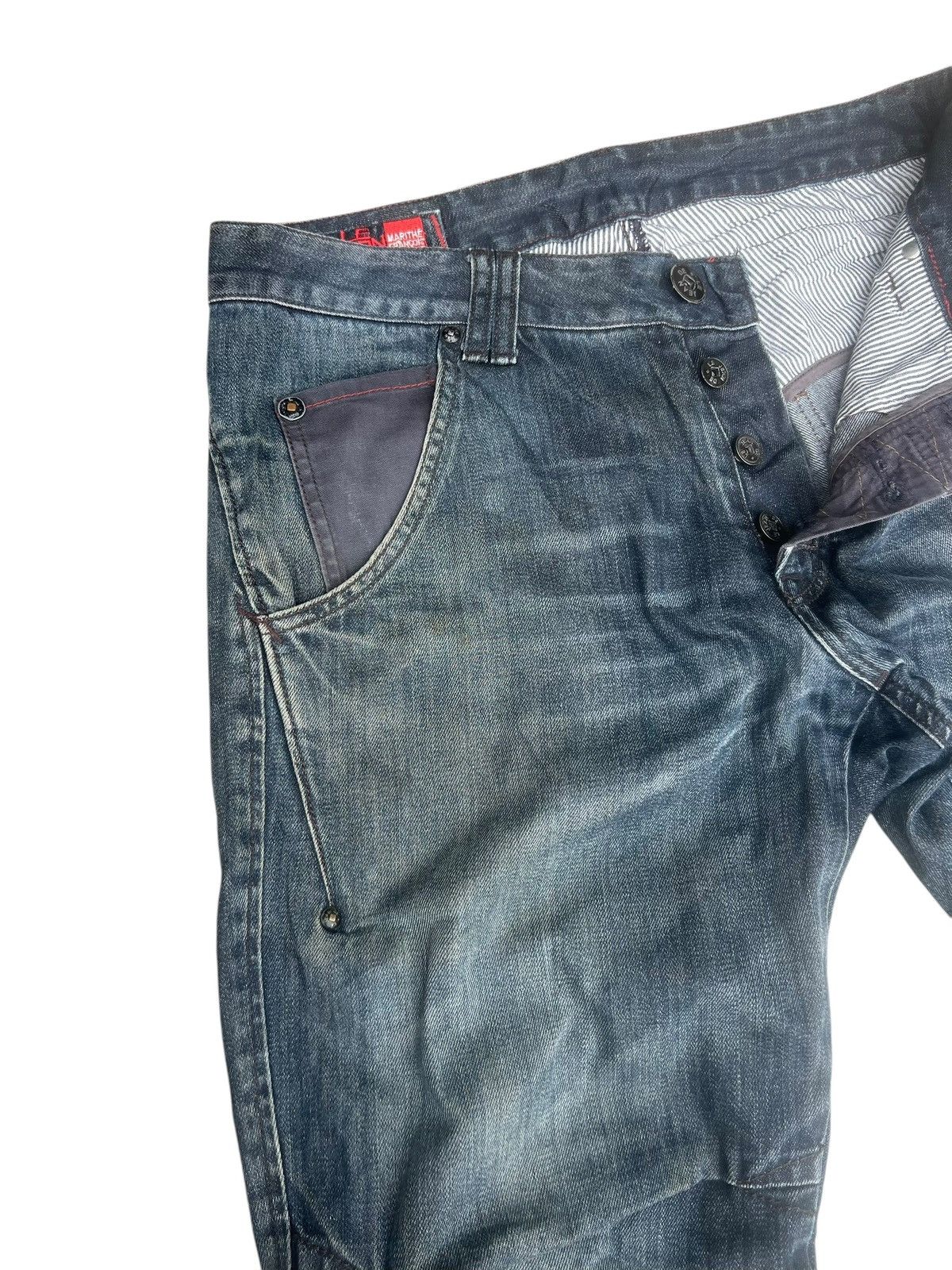Marithe + Francois Girbaud Vintage Y2K Marithe Francois Girbaud Mud Denim Jeans Size US 32 / EU 48 - 6 Thumbnail