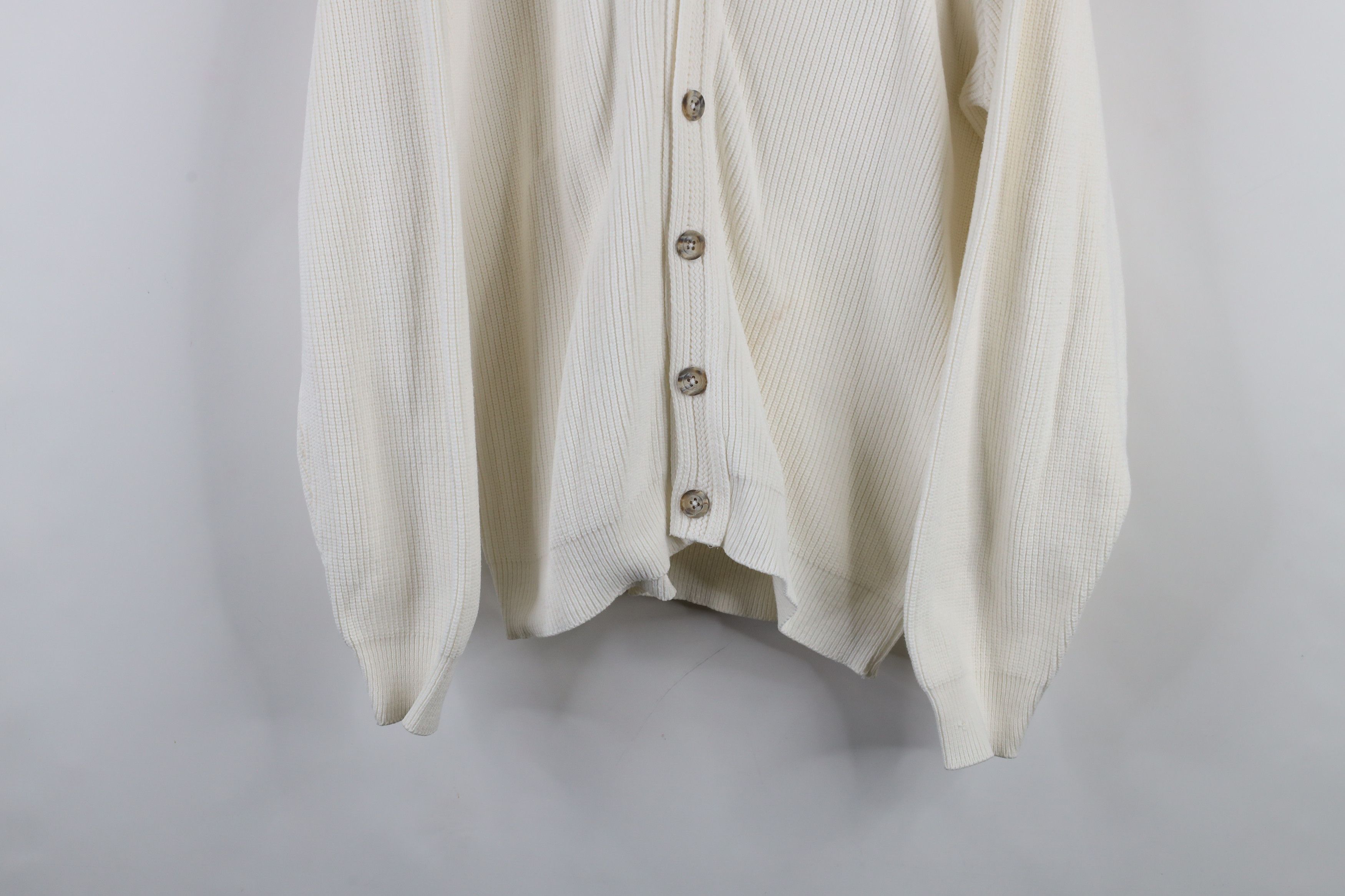 Vintage Vintage 70s Lord Jeff Ribbed Knit Cardigan Sweater USA Size XL / US 12-14 / IT 48-50 - 3 Thumbnail