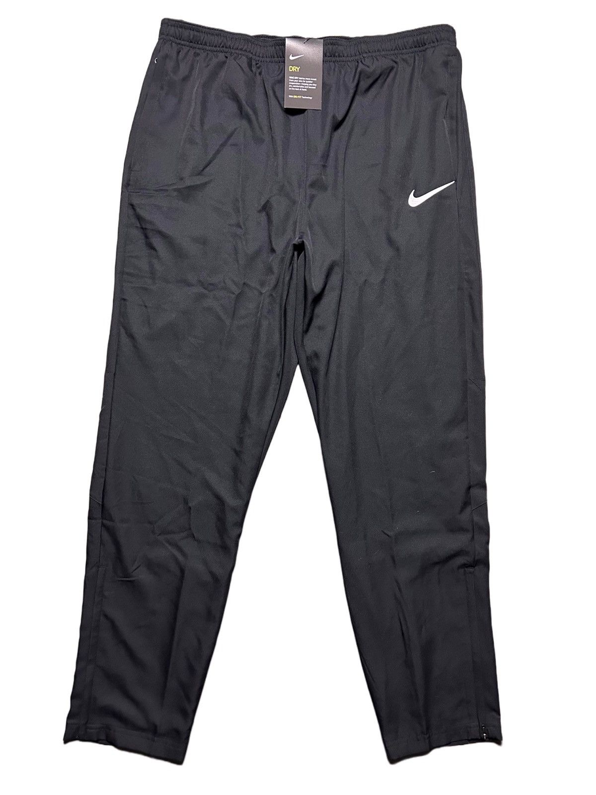 Nike Nike black nylon track pants small swoosh drill Y2K Size US 36 / EU 52 - 1 Thumbnail