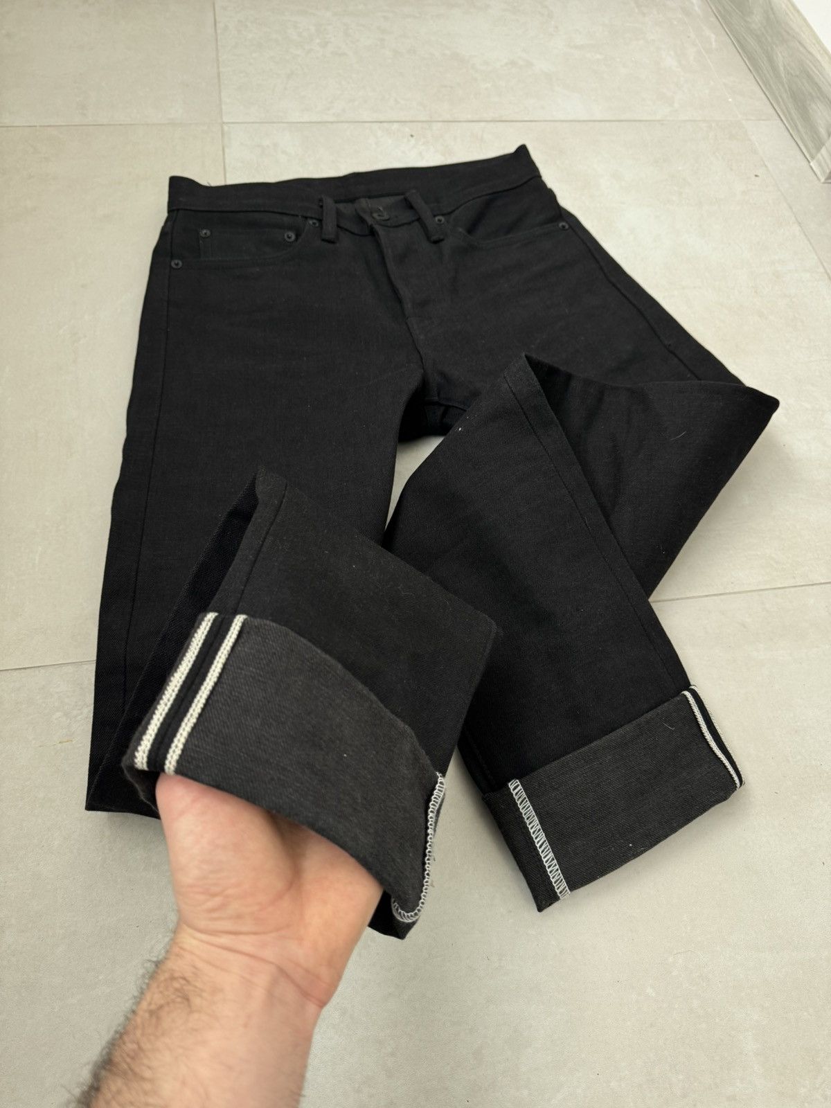 Rogue Territory RGT Rogue Territory Selvedge Black Jeans Skinny Japan Menpu Size US 27 - 8 Thumbnail