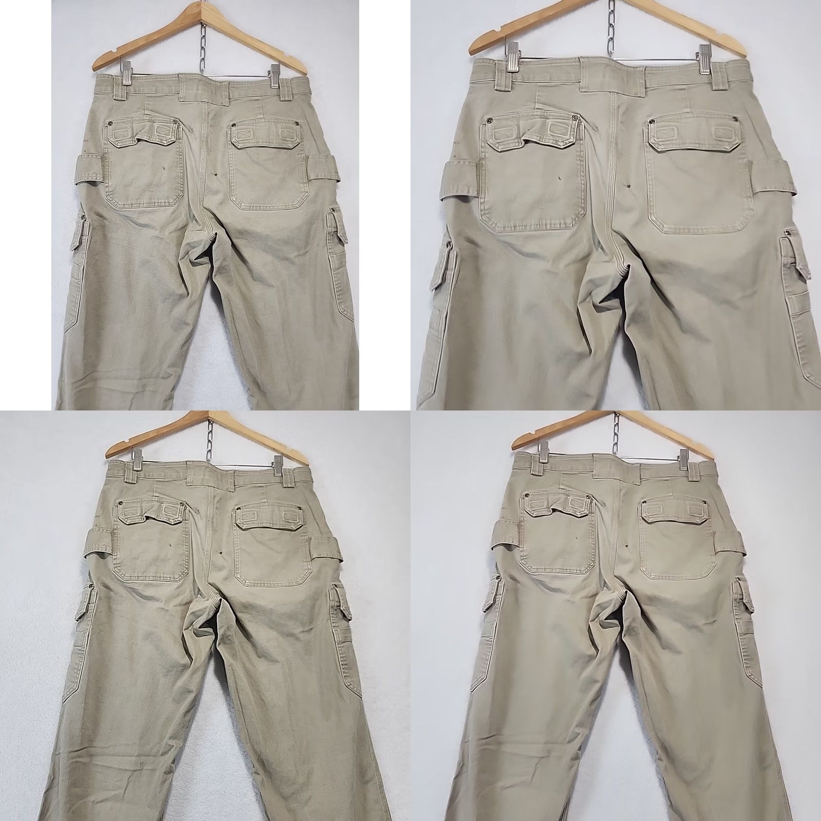 CO Duluth Trading Co Men's Pants 38x30 Flex Fire Hose Cargo Khaki Grunge Cotton Spandex Baggy? Size US 38 / EU 54 - 9 Thumbnail