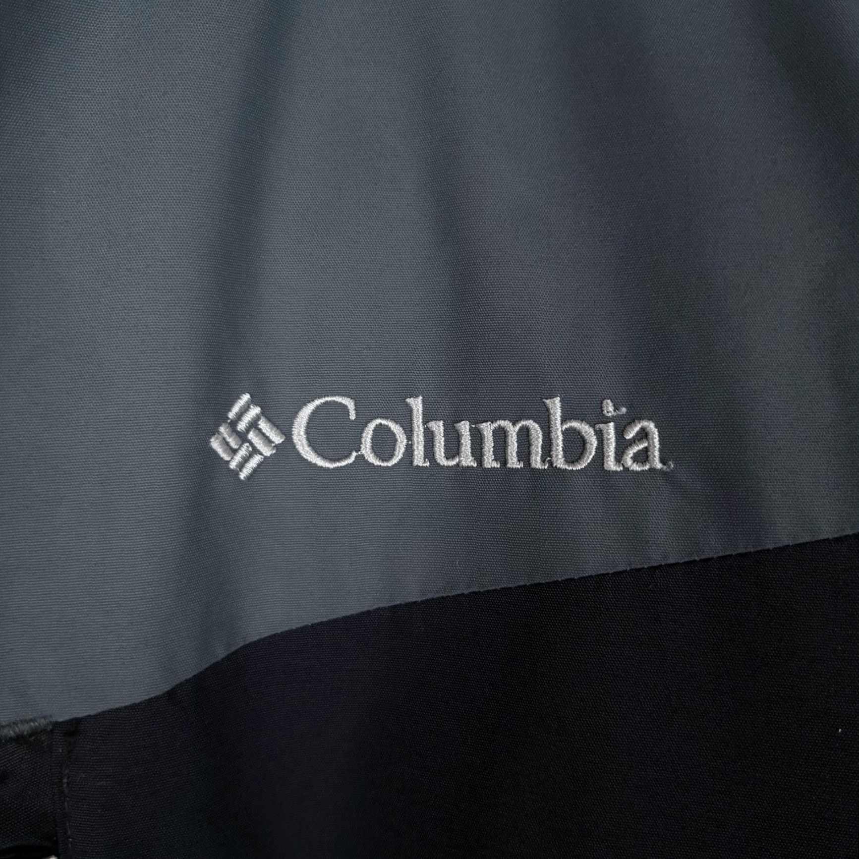 Vintage Columbia Jacket Mens Large Gray Hooded Insulated Thermal Coil Parka Zipper Pockets Stand-Up Collar Mid-Length Size US L / EU 52-54 / 3 - 4 Thumbnail