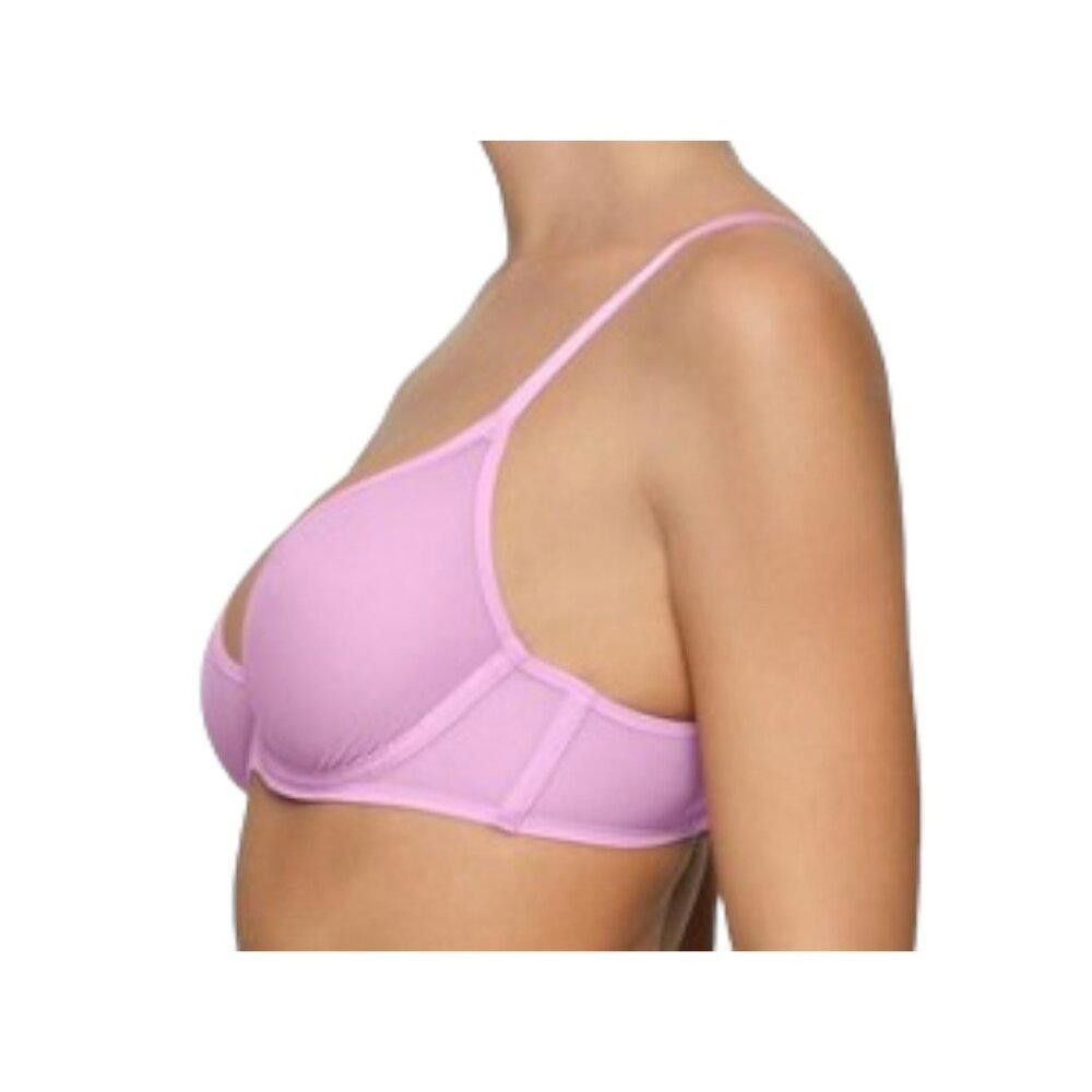 Designer SKB1716 Skims NWT Ultra Fine Mesh Scoop Bra Petal 46DDD Size ONE SIZE - 3 Thumbnail