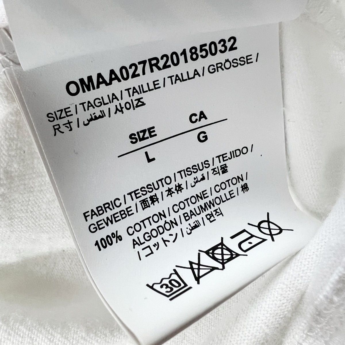 Off-White Off-White Cutout Arrows White T Shirt Size US L / EU 52-54 / 3 - 5 Thumbnail