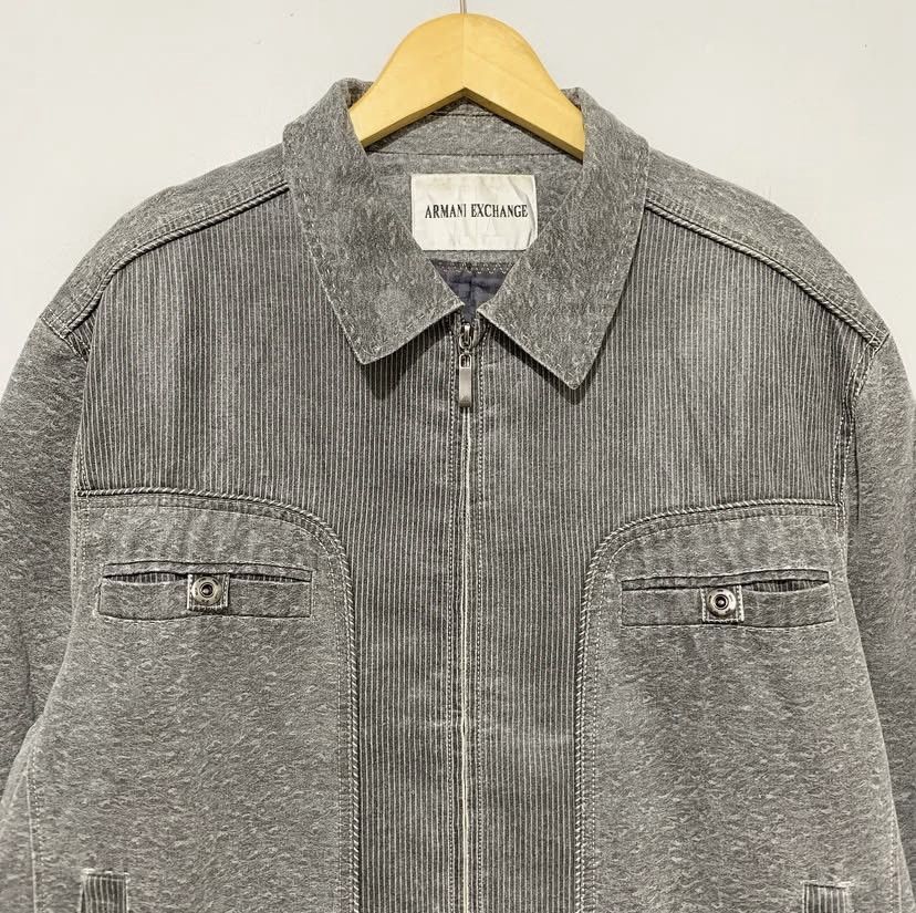 Armani Exchange Armani Exchange Vintage Wool Leather Jacket Size US L / EU 52-54 / 3 - 7 Thumbnail