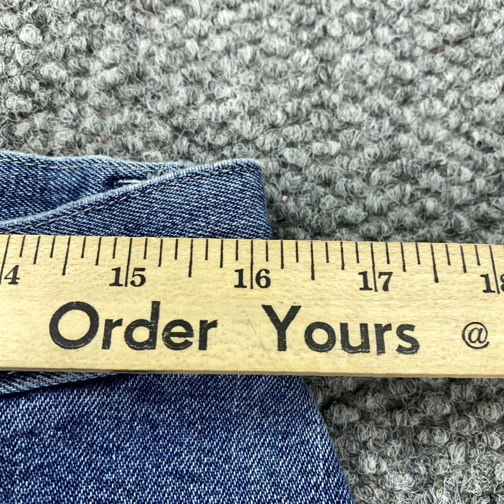 Lee VINTAGE Lee Cargo Jeans Mens 32x32 Denim Straight Relaxed Fit Workwear 90s USA Baggy Size US 32 / EU 48 - 7 Thumbnail