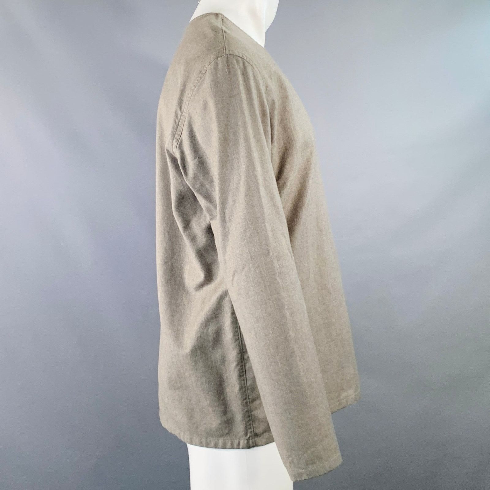 Christophe Lemaire CHRISTOPHE LEMAIRE Heather Virgin Wool Cashmere Crew Neck Size US XS / EU 42 / 0 - 2 Thumbnail