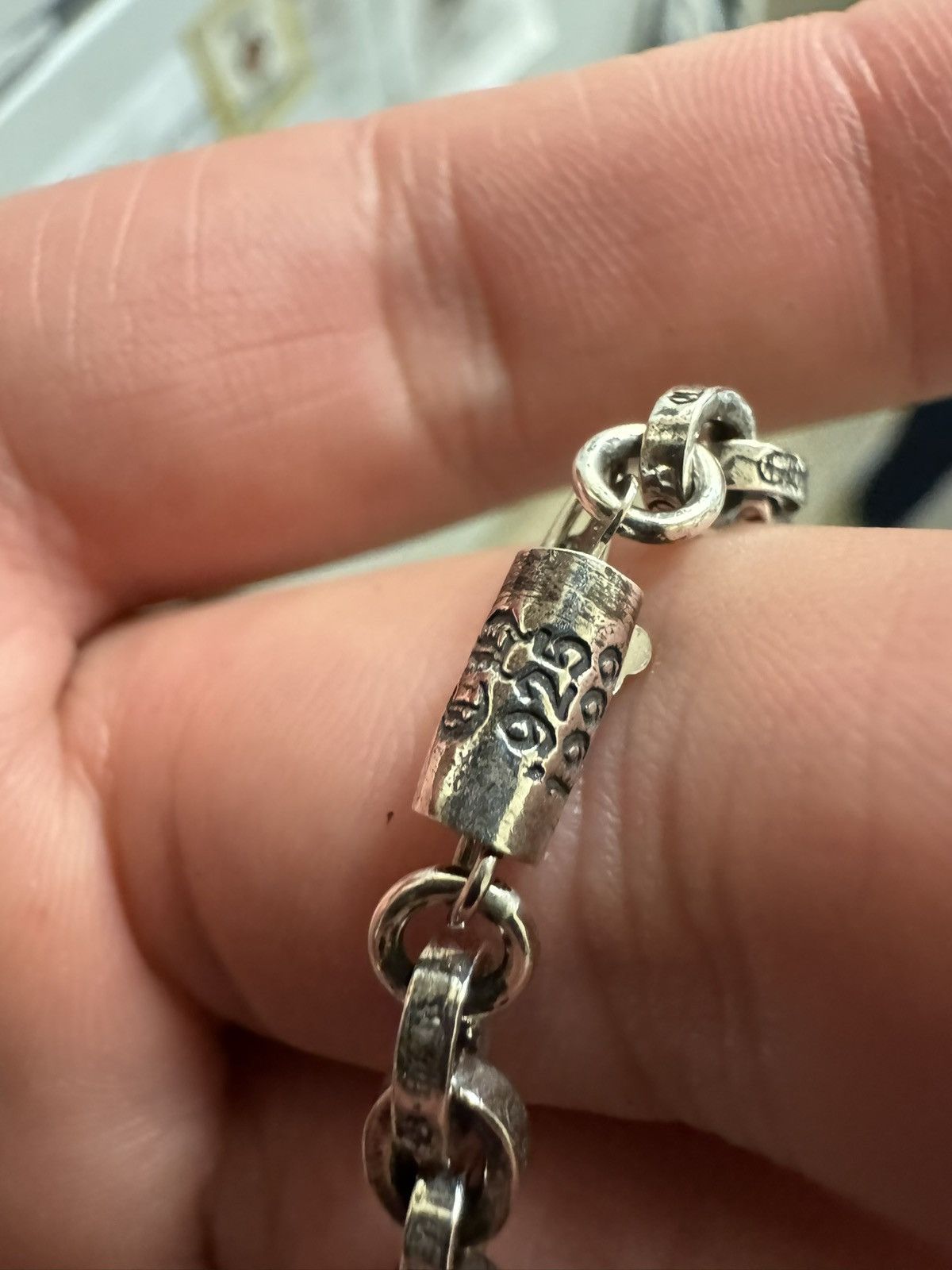 Chrome Hearts Chrome Hears Paper chain 7 inch silver bracelet Size ONE SIZE - 6 Thumbnail
