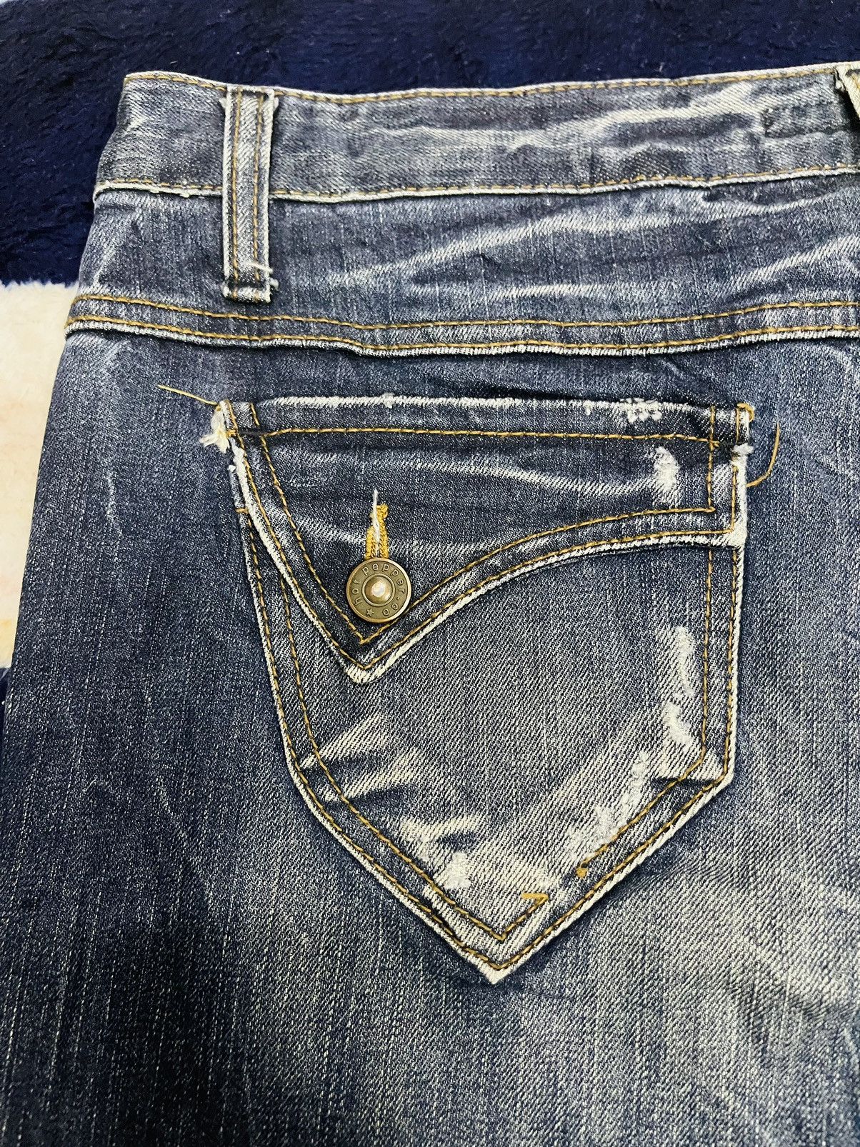 Japanese Brand 3Q Hot Pepper Jeans (11) Size 32" / US 10 / IT 46 - 8 Thumbnail