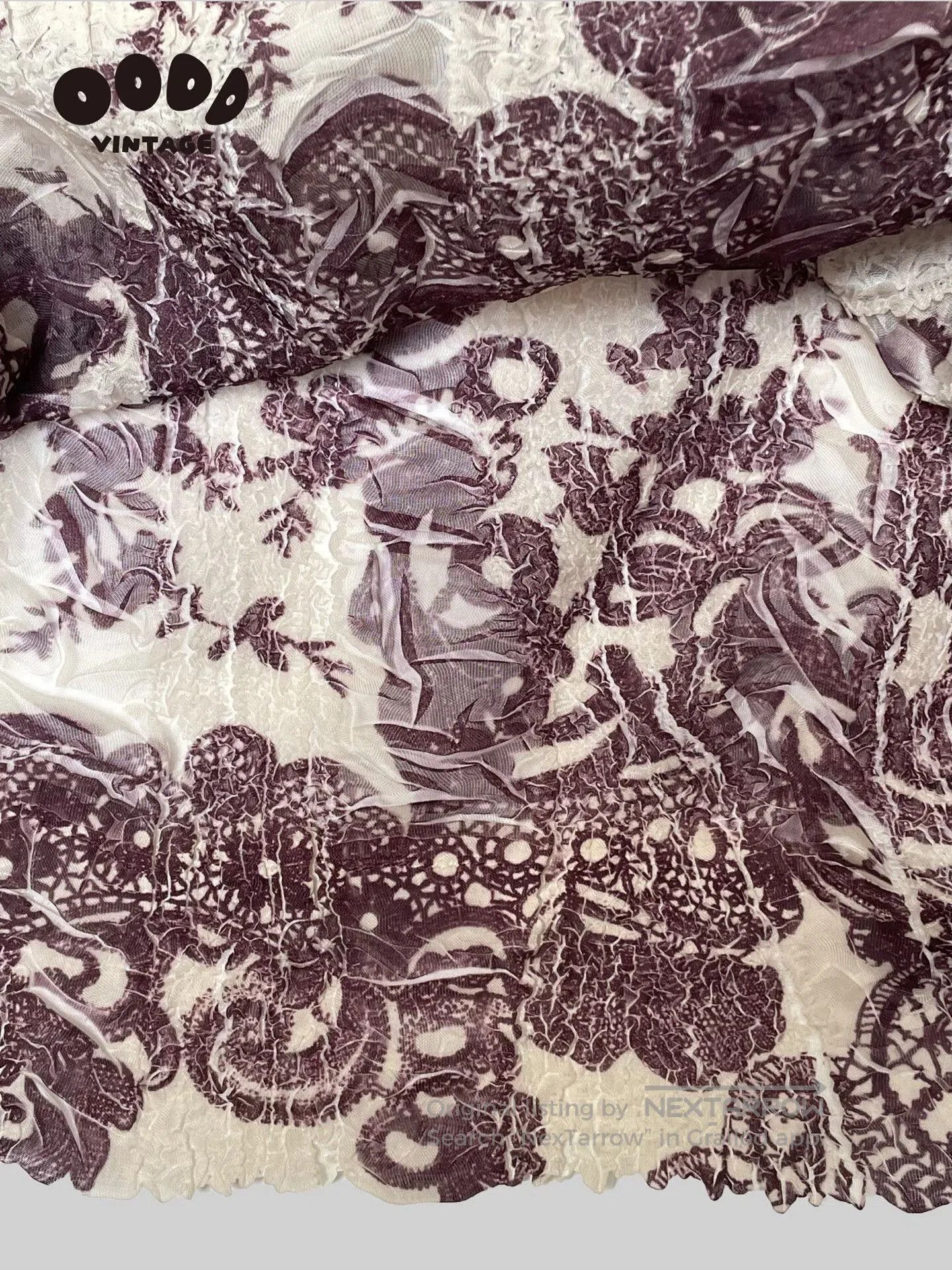 Japanese Brand Artistic Ruffled High Neck Top. Size S / US 4 / IT 40 - 8 Thumbnail