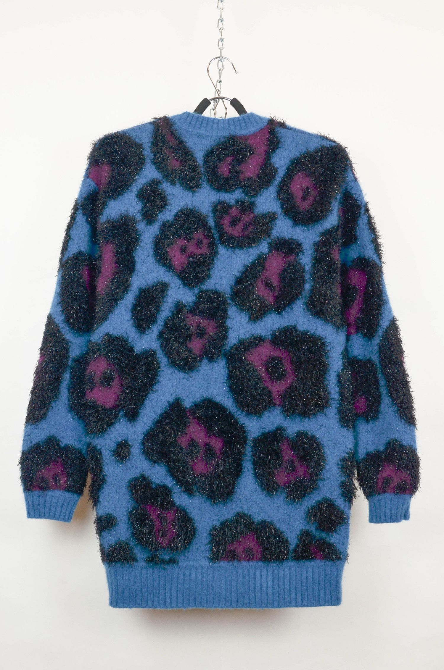 Marc Jacobs Marc Jacobs Fuzzy Leopard Sweater Blue Purple M Size M / US 6-8 / IT 42-44 - 4 Thumbnail
