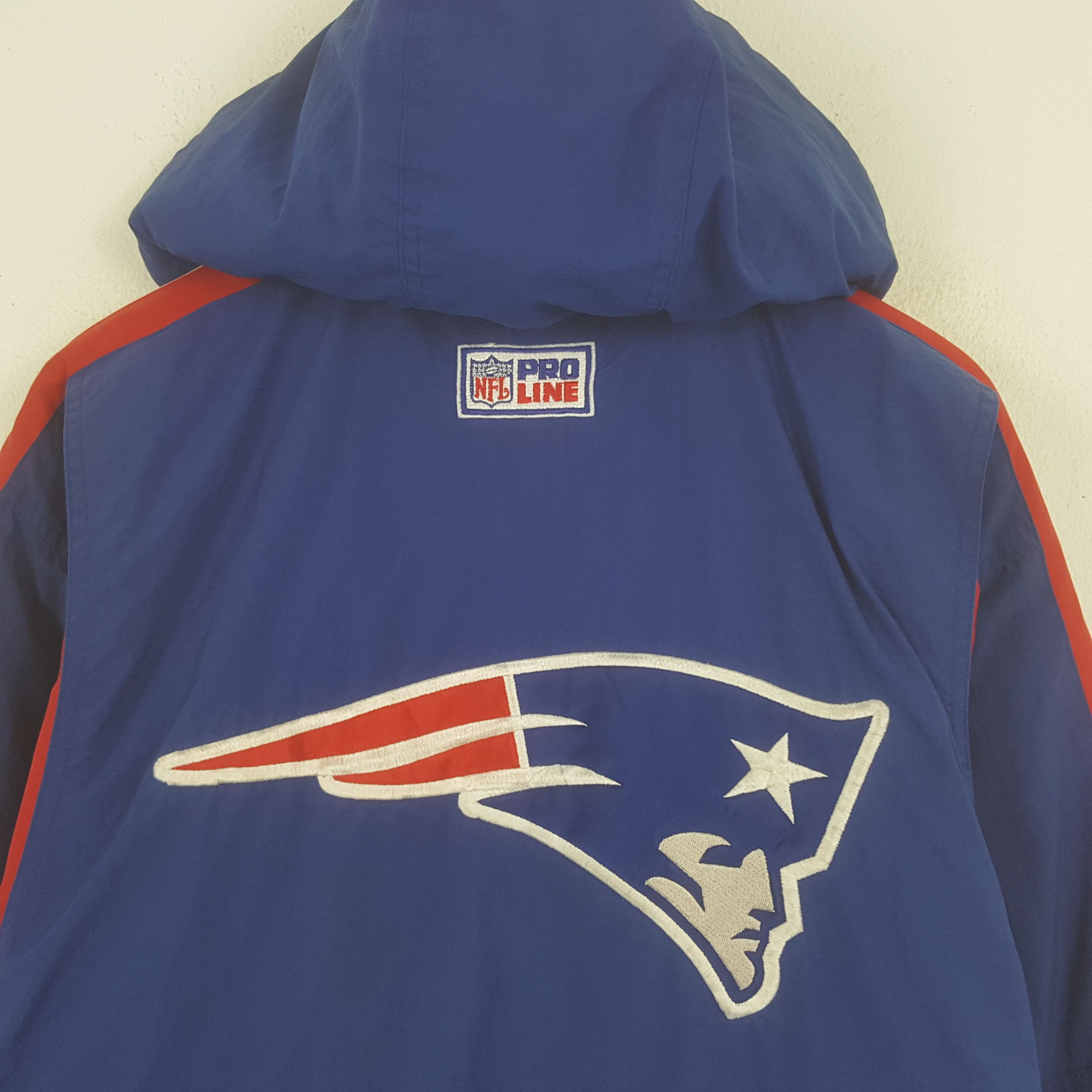 Starter × Vintage Vintage Starter Patriots Windbreaker Zipper Jacket Hoodie Size US XL / EU 56 / 4 - 4 Thumbnail