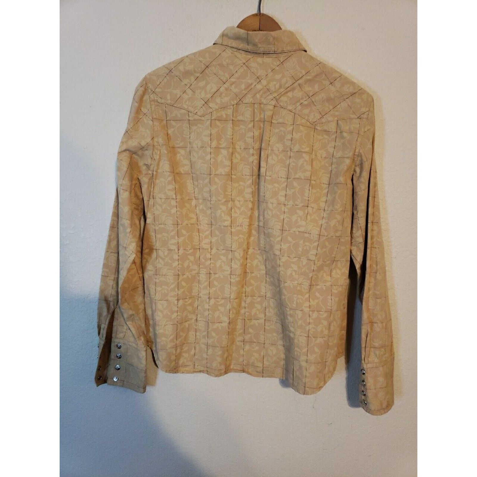 Roper Roper Womens Medium Western PearlSnap Shirt Floral Vines Size M / US 6-8 / IT 42-44 - 14 Thumbnail