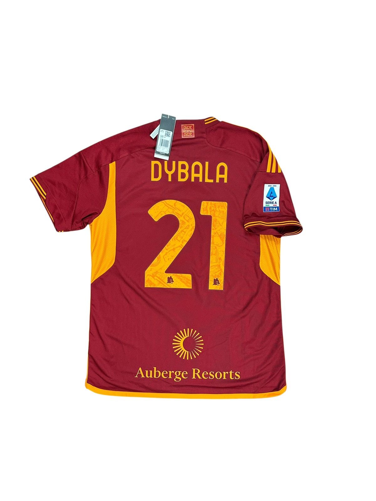 Adidas Roma 2023/24 Dybala Home Jersey Size US L / EU 52-54 / 3 - 1 Thumbnail