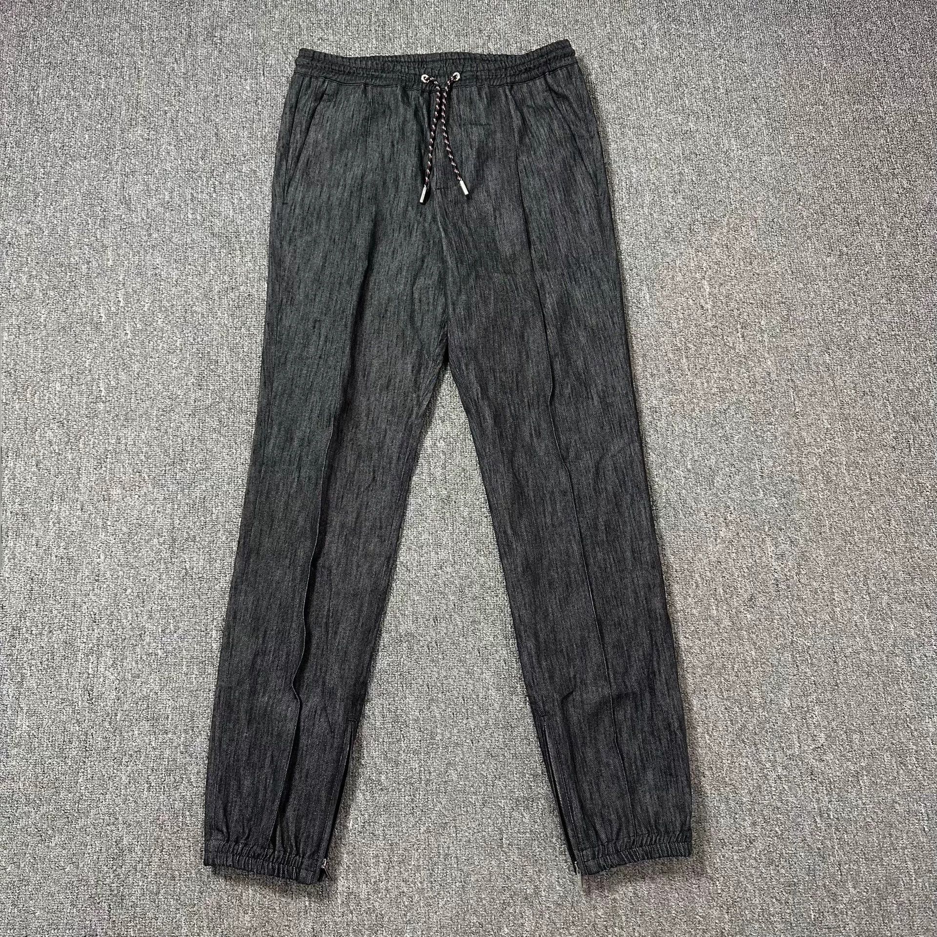 Dior Dior Charcoal Snowflake Twill Zip Drawstring Pant Size US 28 / EU 44 - 1 Thumbnail