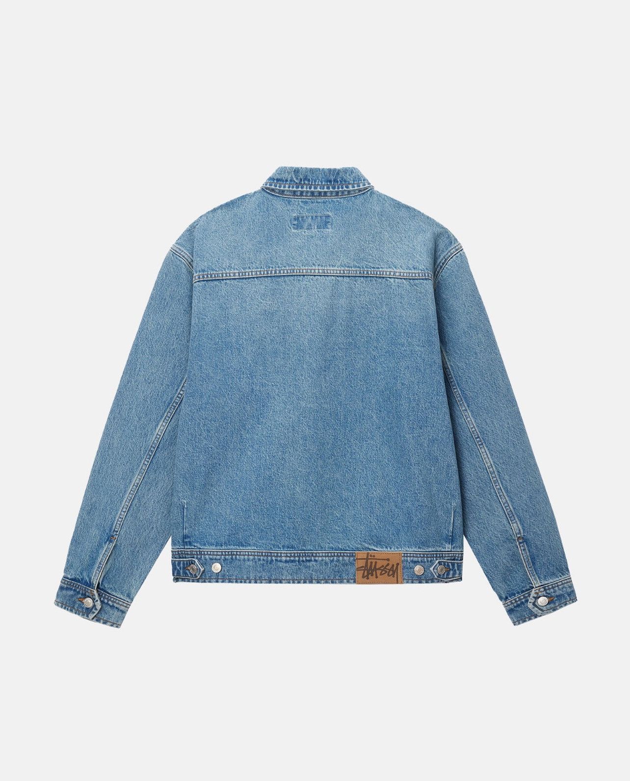 Stussy Stussy FW24 Denim Zip Up Work Jacket “Washed Blue” XL Size US XL / EU 56 / 4 - 13 Thumbnail