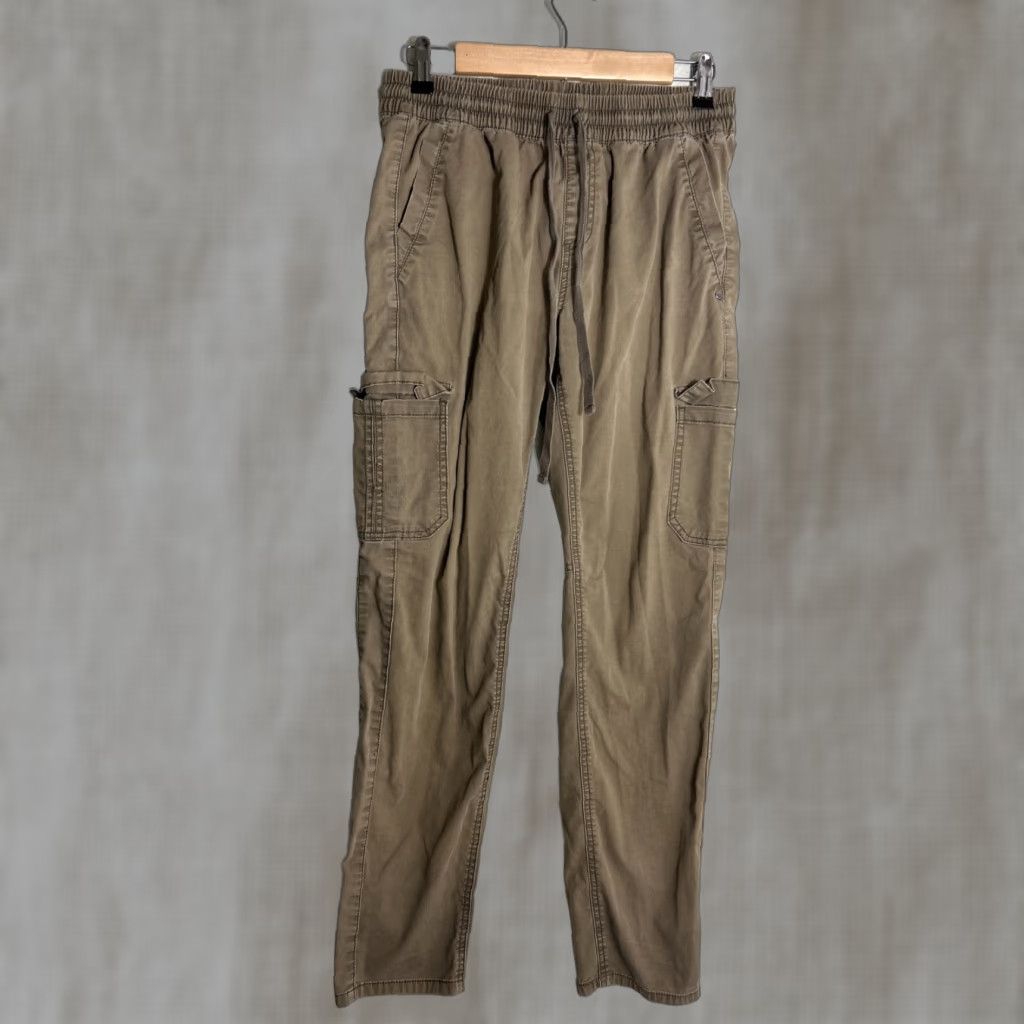Prana Prana Crestwood Pant Womens Medium Khaki Cargo Pants Drawstring Stains 29x30 Size 32" / US 10 / IT 46 - 1 Thumbnail
