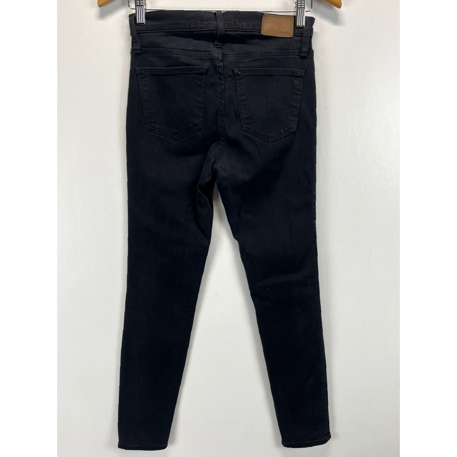 Madewell Madewell 9” High Rise Skinny Black Jeans Pants Sz 26 Womens Denim Regular Jeans Pockets Stretch GUC Size 26" / US 2 / IT 38 - 3 Thumbnail
