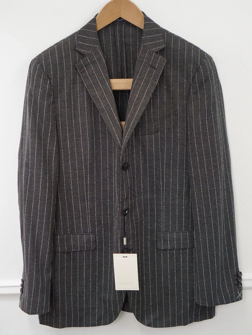 Suitsupply Men Suitsupply Blazer La Spalla Traveller Pinstriped UK/US40 Size 40R - 1 Thumbnail