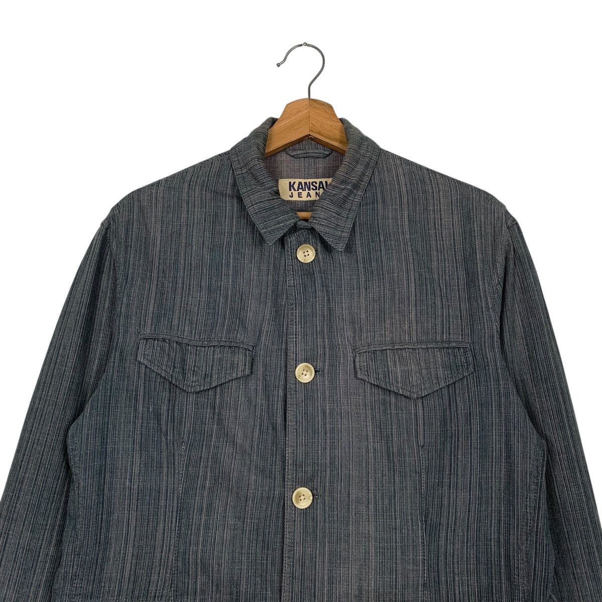 Kansai Yamamoto Kansai Jeans Hickory Casual Jacket Size US M / EU 48-50 / 2 - 2 Thumbnail