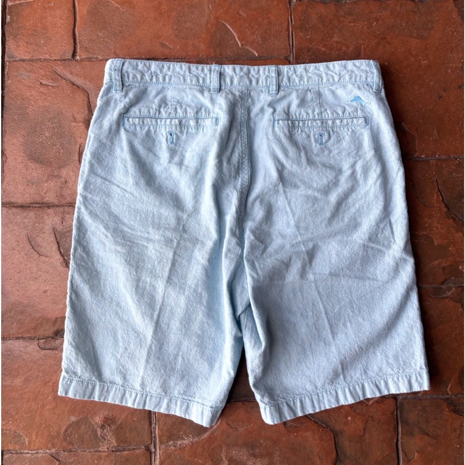 Tommy Bahama Tommy Bahama Linen Blend Chino Shorts Men’s 32 Blue Size US 32 / EU 48 - 3 Thumbnail