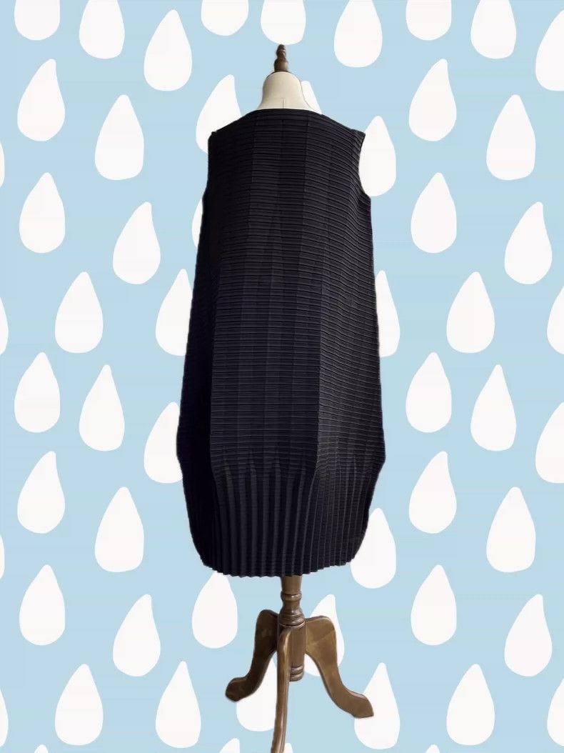 Issey Miyake Issey Miyake size:2 Black main line balloon spring dress Size S / US 4 / IT 40 - 4 Thumbnail