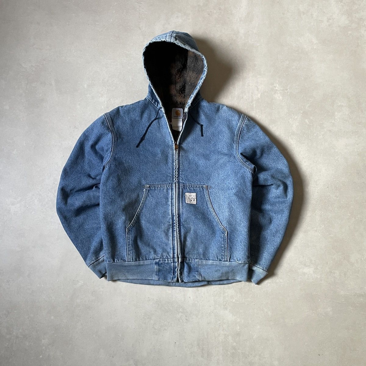 Carhartt Vintage Carhartt J08DST sandstone Denim active Jacket Size US M / EU 48-50 / 2 - 4 Thumbnail