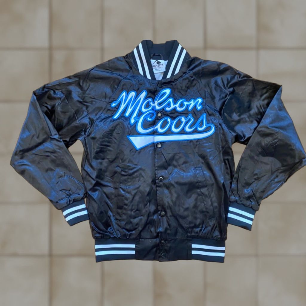 Augusta Sportswear VINTAGE Molson Coors Beer Satin Jacket Mens Sz S Augusta Sportswear Satin Jacket Mens Sz S Silver 1980s Track Jacket Nike? Size US S / EU 44-46 / 1 - 1 Thumbnail
